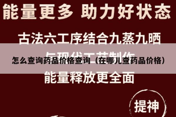怎么查询药品价格查询（在哪儿查药品价格）