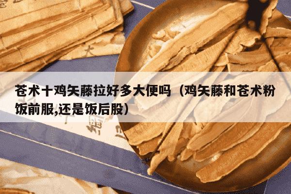 苍术十鸡矢藤拉好多大便吗（鸡矢藤和苍术粉饭前服,还是饭后股）