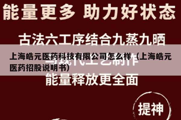 上海皓元医药科技有限公司怎么样（上海皓元医药招股说明书）