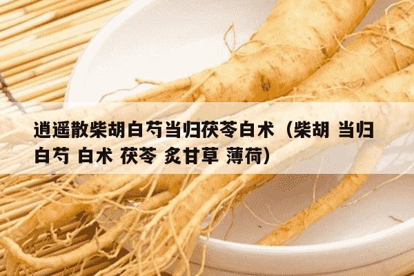 逍遥散柴胡白芍当归茯苓白术（柴胡 当归 白芍 白术 茯苓 炙甘草 薄荷）