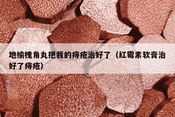 地榆槐角丸把我的痔疮治好了（红霉素软膏治好了痔疮）
