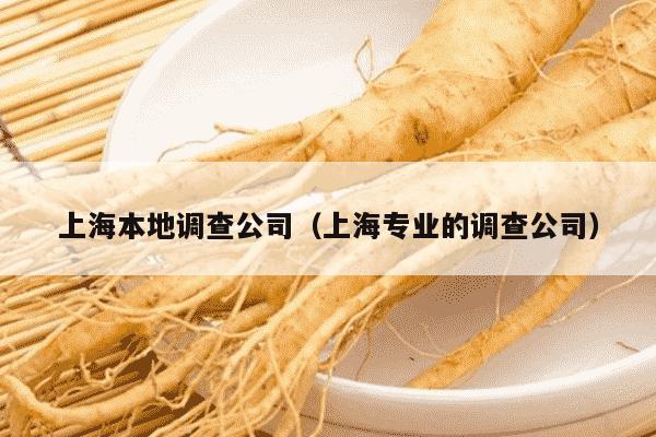 上海本地调查公司（上海专业的调查公司）