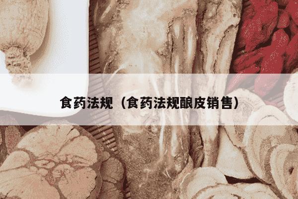 食药法规（食药法规酿皮销售）