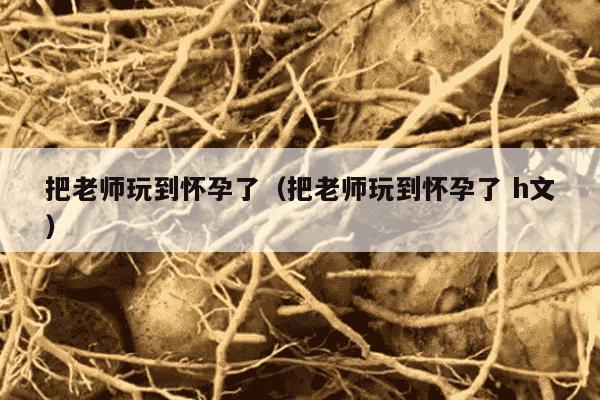 把老师玩到怀孕了（把老师玩到怀孕了 h文）