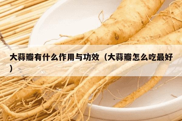 大蒜瓣有什么作用与功效（大蒜瓣怎么吃最好）