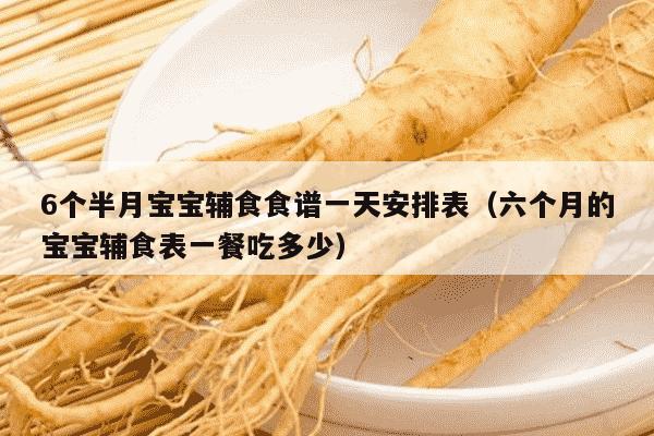 6个半月宝宝辅食食谱一天安排表（六个月的宝宝辅食表一餐吃多少）
