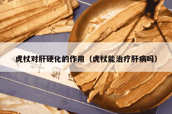 虎杖对肝硬化的作用（虎杖能治疗肝病吗）
