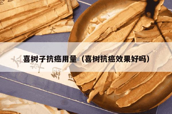 喜树子抗癌用量（喜树抗癌效果好吗）