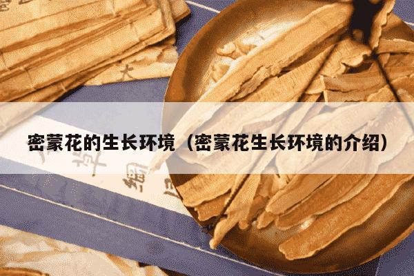 密蒙花的生长环境（密蒙花生长环境的介绍）