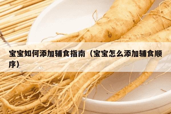 宝宝如何添加辅食指南（宝宝怎么添加辅食顺序）