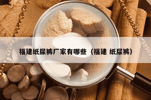福建纸尿裤厂家有哪些（福建 纸尿裤）