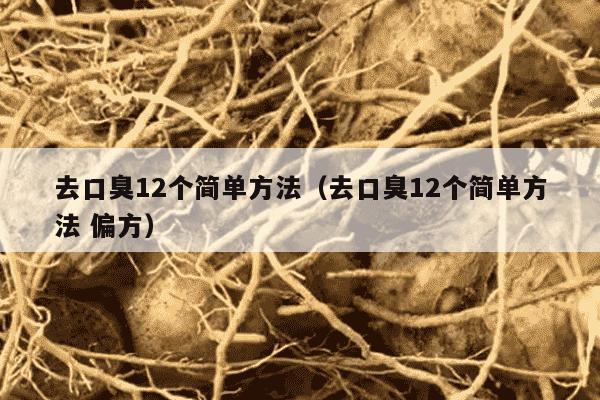 去口臭12个简单方法（去口臭12个简单方法 偏方）