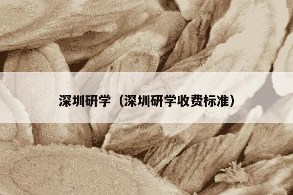 深圳研学（深圳研学收费标准）