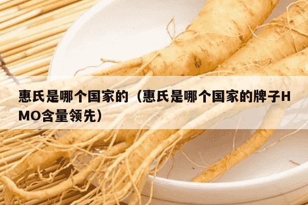 惠氏是哪个国家的（惠氏是哪个国家的牌子HMO含量领先）
