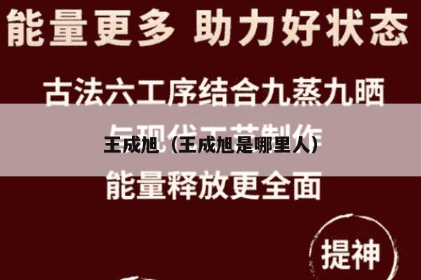 王成旭（王成旭是哪里人）