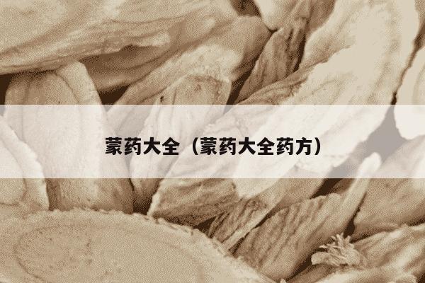 蒙药大全（蒙药大全药方）