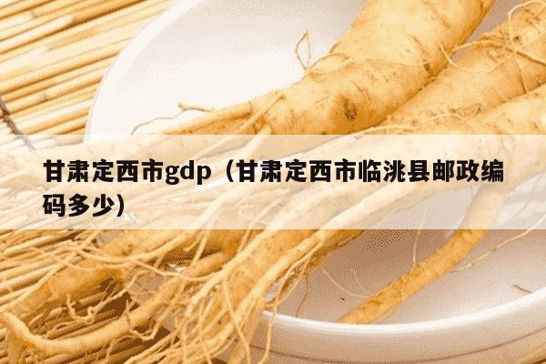 甘肃定西市gdp（甘肃定西市临洮县邮政编码多少）