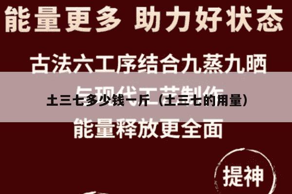 土三七多少钱一斤（土三七的用量）