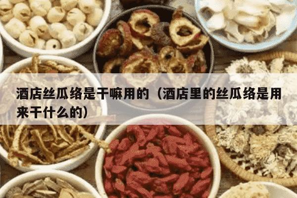 酒店丝瓜络是干嘛用的（酒店里的丝瓜络是用来干什么的）