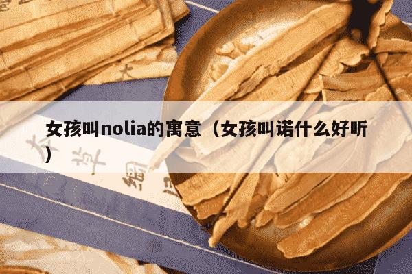 女孩叫nolia的寓意（女孩叫诺什么好听）