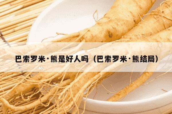 巴索罗米·熊是好人吗（巴索罗米·熊结局）