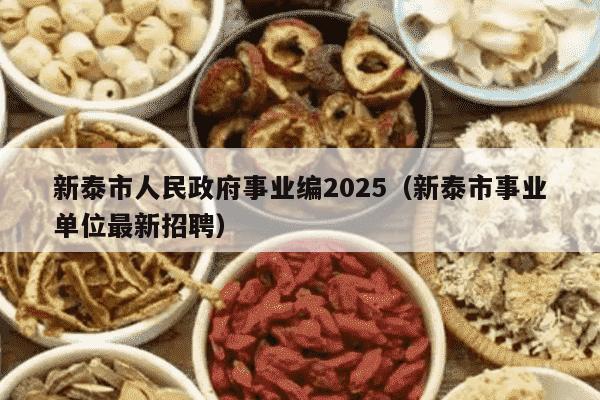 新泰市人民政府事业编2025（新泰市事业单位最新招聘）