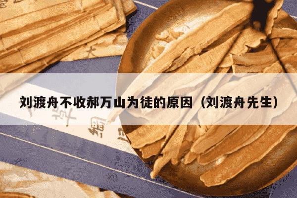 刘渡舟不收郝万山为徒的原因（刘渡舟先生）