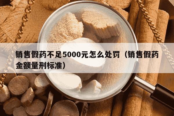 销售假药不足5000元怎么处罚（销售假药金额量刑标准）