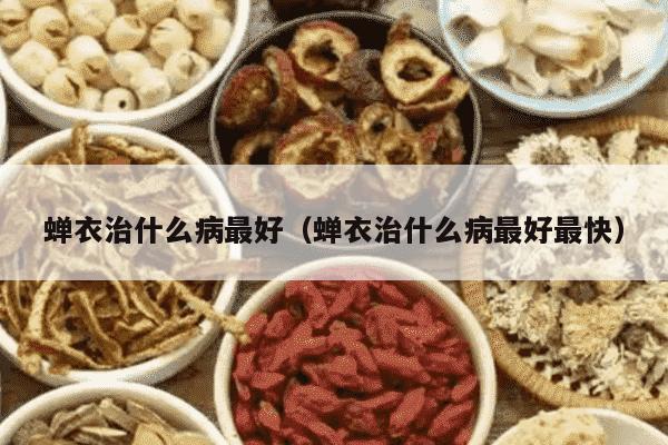 蝉衣治什么病最好（蝉衣治什么病最好最快）