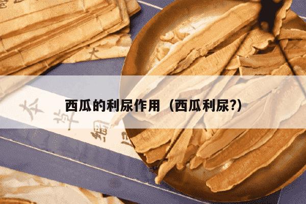 西瓜的利尿作用（西瓜利尿?）