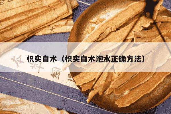 枳实白术（枳实白术泡水正确方法）