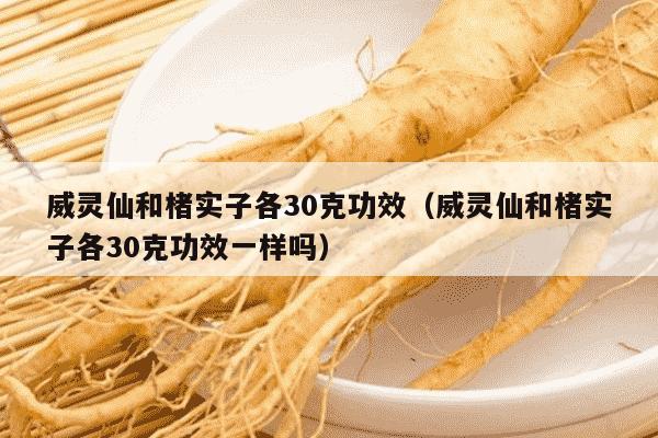 威灵仙和楮实子各30克功效（威灵仙和楮实子各30克功效一样吗）