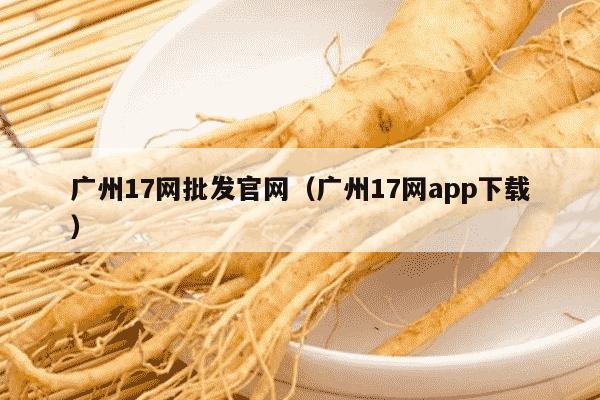 广州17网批发官网（广州17网app下载）