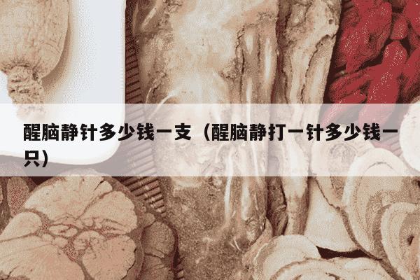 醒脑静针多少钱一支（醒脑静打一针多少钱一只）