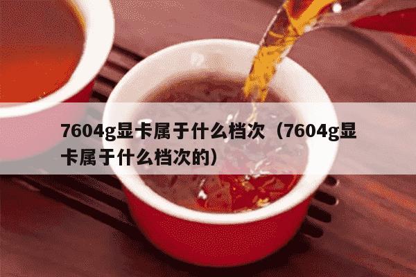 7604g显卡属于什么档次（7604g显卡属于什么档次的）
