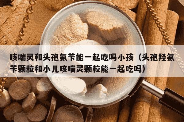 咳喘灵和头孢氨苄能一起吃吗小孩（头孢羟氨苄颗粒和小儿咳喘灵颗粒能一起吃吗）