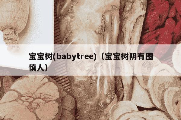 宝宝树(babytree)（宝宝树阴有图慎人）