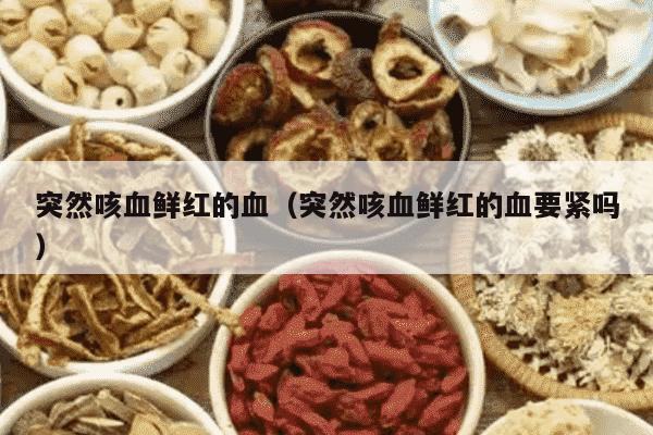 突然咳血鲜红的血（突然咳血鲜红的血要紧吗）