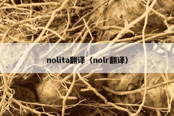 nolita翻译（nolr翻译）