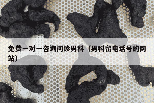 免费一对一咨询问诊男科（男科留电话号的网站）