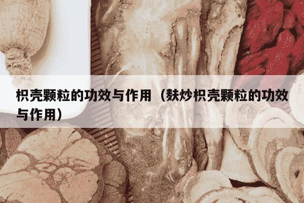 枳壳颗粒的功效与作用（麸炒枳壳颗粒的功效与作用）