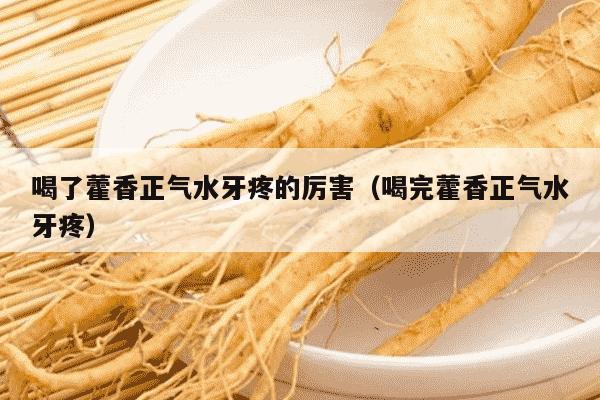 喝了藿香正气水牙疼的厉害（喝完藿香正气水牙疼）