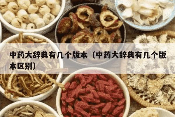 中药大辞典有几个版本（中药大辞典有几个版本区别）