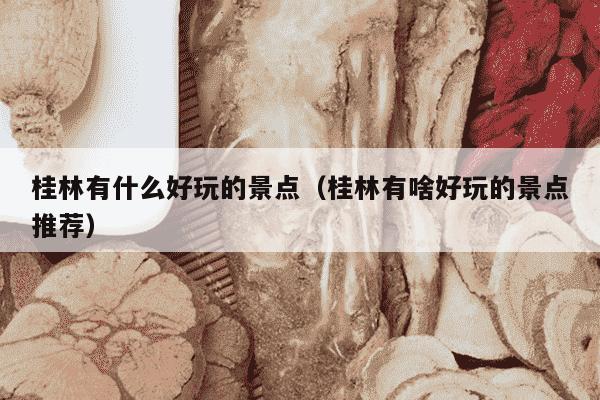 桂林有什么好玩的景点（桂林有啥好玩的景点推荐）