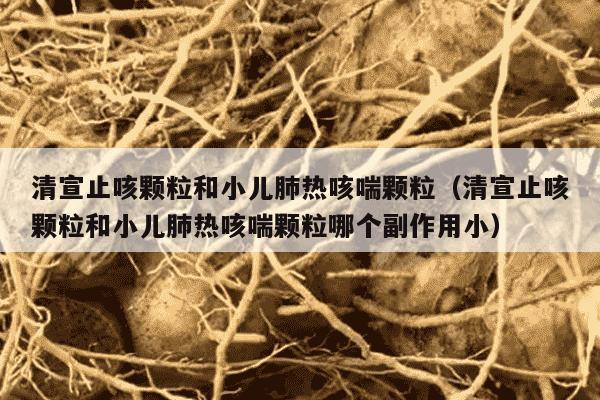 清宣止咳颗粒和小儿肺热咳喘颗粒（清宣止咳颗粒和小儿肺热咳喘颗粒哪个副作用小）