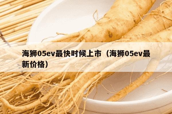 海狮05ev最快时候上市（海狮05ev最新价格）