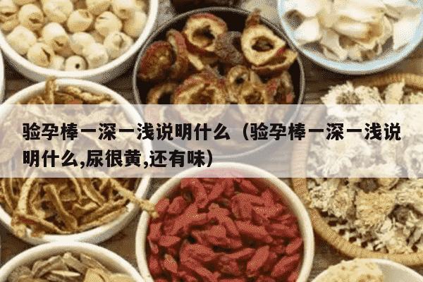 验孕棒一深一浅说明什么（验孕棒一深一浅说明什么,尿很黄,还有味）