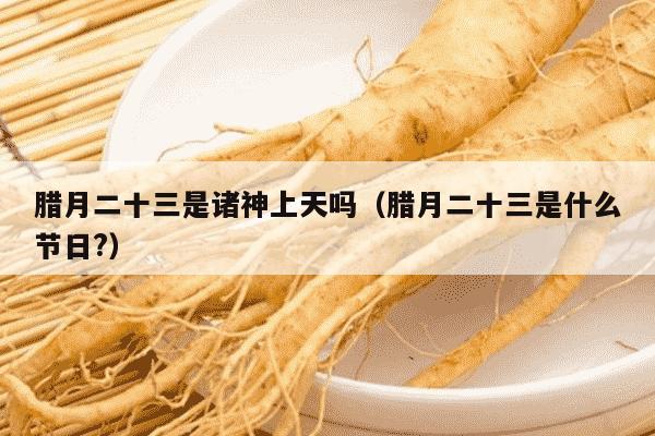 腊月二十三是诸神上天吗（腊月二十三是什么节日?）