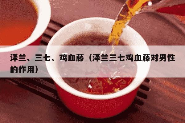 泽兰、三七、鸡血藤（泽兰三七鸡血藤对男性的作用）