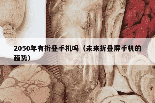 2050年有折叠手机吗（未来折叠屏手机的趋势）